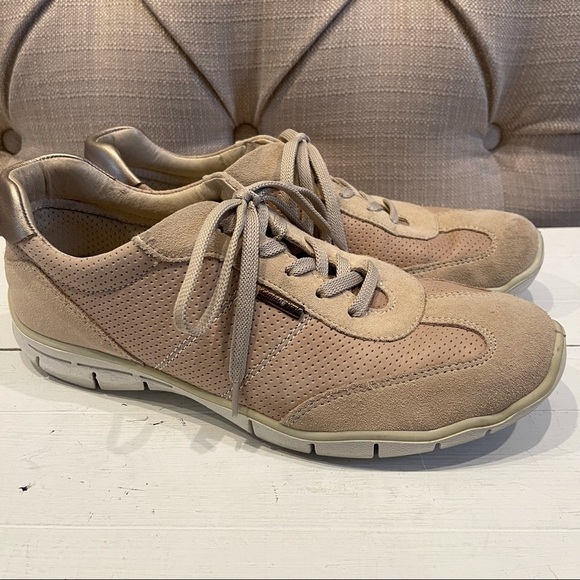 IMAC Beige Leather Sneakers Light Style. Made in Italy Sz 39 - Picture 4 of 9